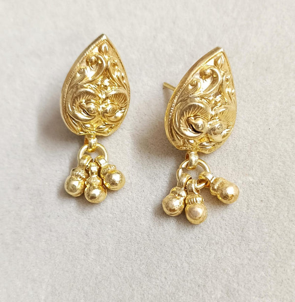 Gold plated Peacock Earrings