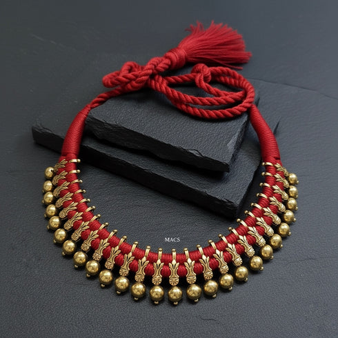 925 Gold plated Silver Thread Choker Set ( pre order)