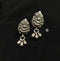 925 Silver Lotus Drop Earrings
