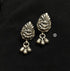 925 Silver Lotus Drop Earrings