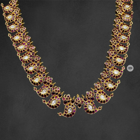 Gold plated Mango Kemp-Kundan Necklace