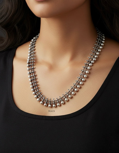 925 Silver ball necklace