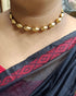 dholki gold choker