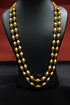 Two Line Gold Dholki Necklace
