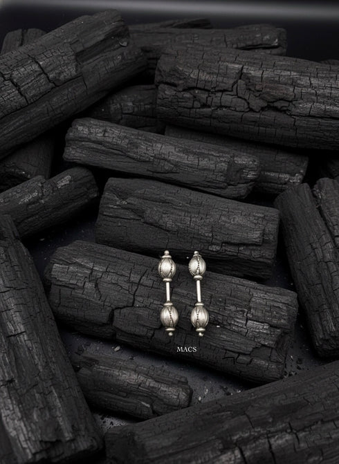 Pure silver bugadi earrings