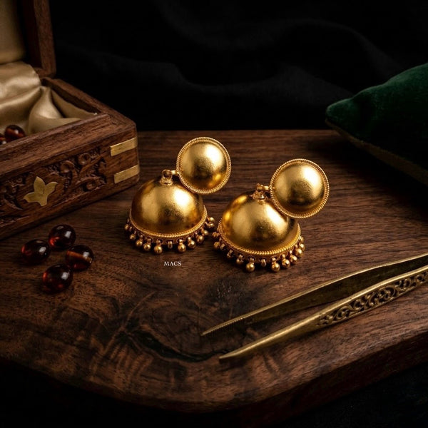 925 Gold plated Silver Jhumka