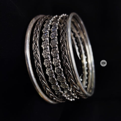 925 Silver Bangles Set (Size 2.8)