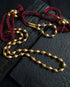 Single Line Gold Dholki Necklace