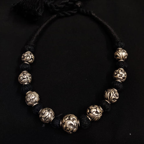 Chitai Silver Bead Necklace