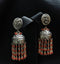 925 Silver Coral Jhumka