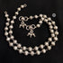 Silver big beads anklet (pair)