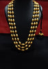 3 layered dholki beads necklace