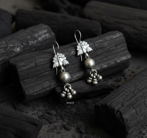 925 Silver Peacock Earrings
