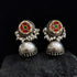Kundan Silver Pearl Jhumka