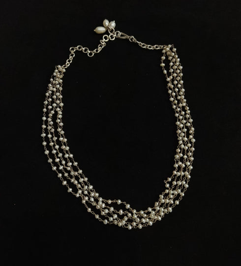 Delicate Pearl Bunch Necklace