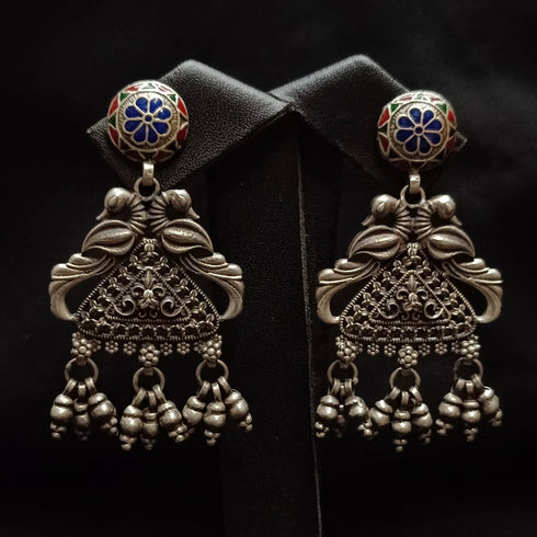 Peacock Painting Earrings