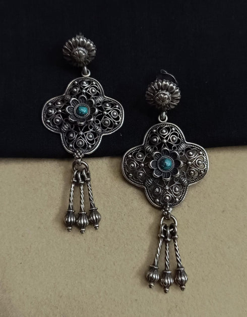 Silver Turquoise Earrings