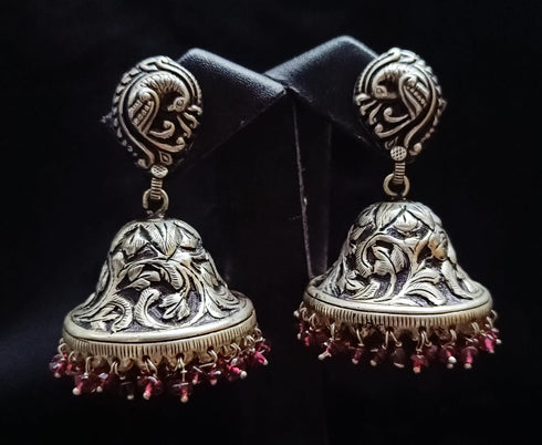 925 Peacock Chitai Jhumka
