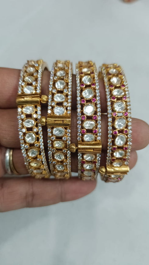 925 silver moissanite bangles