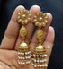 Goldplated Pearl Flower Jhumka
