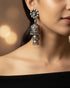 Silver Layered Statement Jhumka