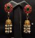 Kundan Goldplated Pearl Jhumka