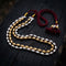 Two Line Silver-Gold Dholki Necklace