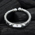 925 Silver Flexible Bangle kada (Pair,Size 2.8)