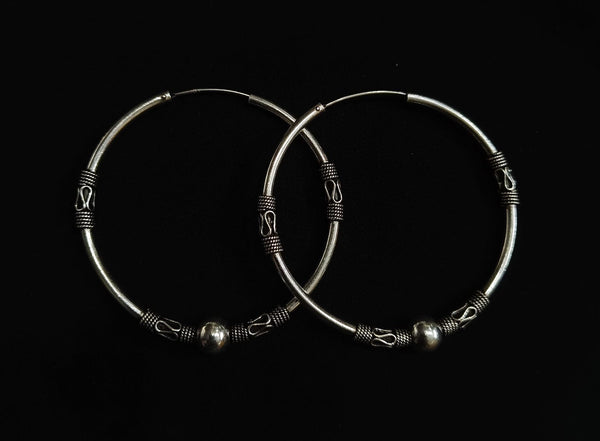 925 Silver Big Hoop Earrings