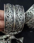 Chitai Work Silver Bangles (Pair, Size 2.6)