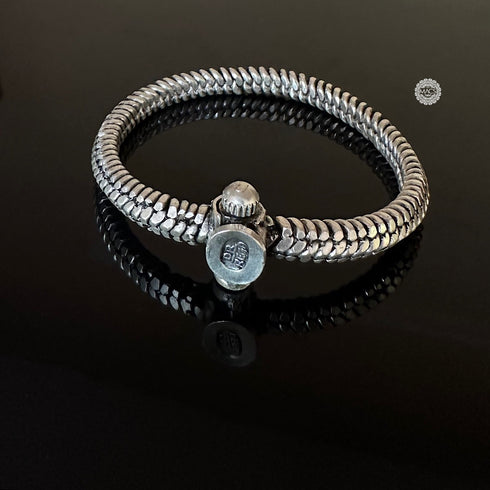 Silver Twisted Bangle Kada