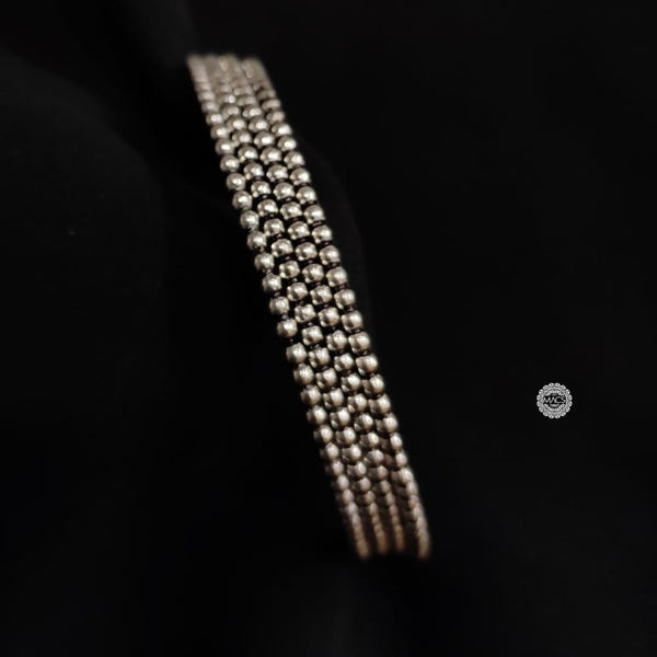 925 sterling silver bangles, Pure Silver Rava Kada, Ball bangle