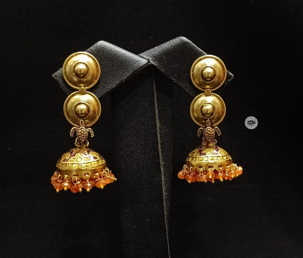 925 Silver Meenakari Jhumka