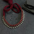 Traditional 925 sterling silver bead thread choker necklace