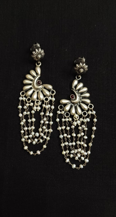 925 Silver Pearl Earrings