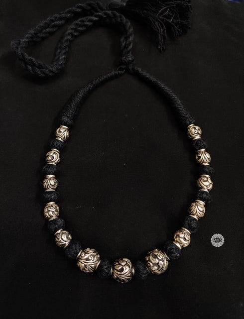 Chitai Silver Bead Necklace