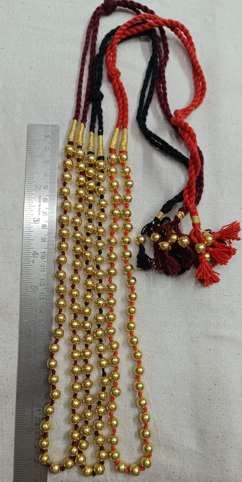 Single Line Round Gold Necklace