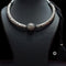 chitai silver hasli thread choker necklace, silver ball necklace, silver pipe necklace