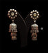 Silver Layered Statement Jhumka