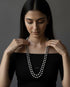 Two Line Round Beads Necklace