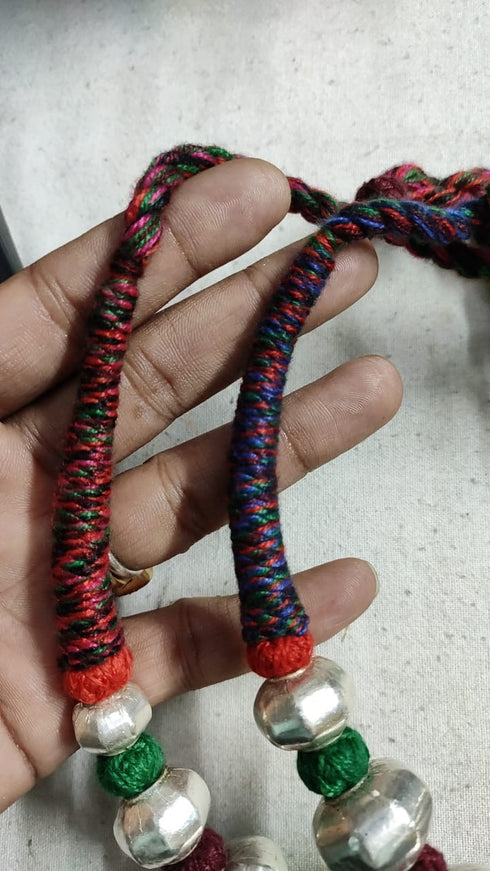 Multicolor Wax Bead Necklace (oversized beads)