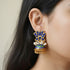 Blue Lotus Gold plated jhumka