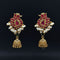 925 Kundan Peacock Jhumka