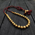 Gold plated Wax Carved Short Necklace
