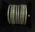 Green stone bangles set (2.6)