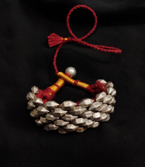 Original antique old silver bracelet