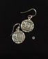 925 Coin Script Earrings