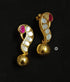 925 Silver Peacock Kundan Earrings