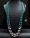 Turquoise Dholki Beads Necklace