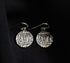 925 Coin Script Earrings